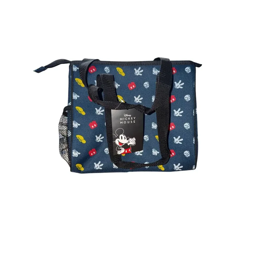 Disney Mickey Mouse 12 Can Cooler Tote Lunch Box Bag Insulated Mouse Ears New